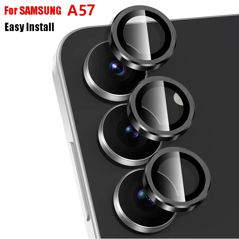 Tempered Glass Screen 9H - Pelindung Lensa Kamera Logam Untuk Samsung