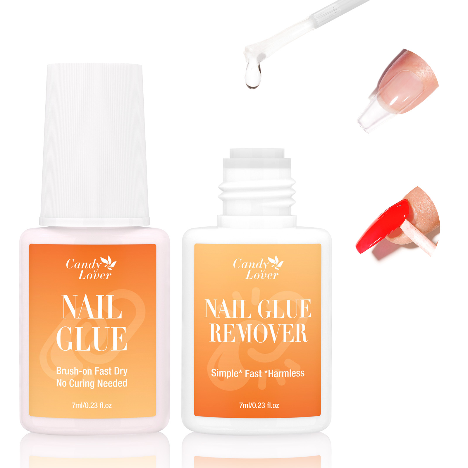 Liquid Uv Glue Kit - Kit Penghilang Lem Kuku Super Kuat