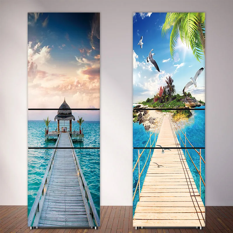Stiker Kulkas Pantai Pantai Pe - Full Cover Adhesive ulasan dan harga